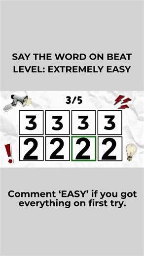 Say The Number On The Beat EASY #challenge #games #shorts