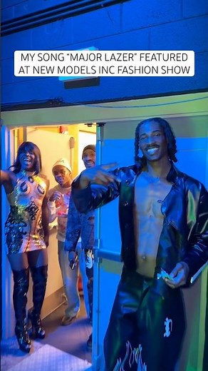 an honor to be featured at a fashion show! NEW SONG “major lazer” OUT NOW #kevinkahli #modelsinc