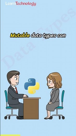 Mutable and immutable data types in Python | Python interview | #pythontutorial #python #interview