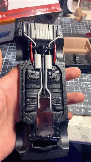 1968 GTO Undercarriage is finished #pontiacgto #modelcar #scalemodel #plasticemodel #modelbuilding