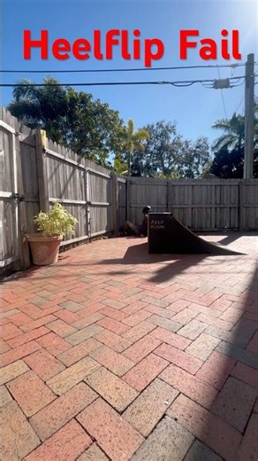 Kickflip to Fakie Heel Fail