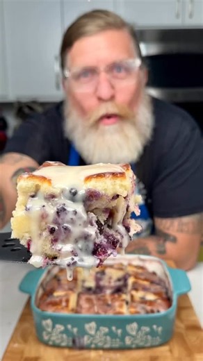 Drew Cooks on Instagram: "You need to make these blueberry butter swim biscuits"