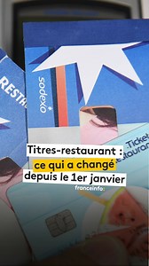 👉 Vous les utilisez peut-être pour payer vos courses. La réglementation des tickets-restaurant a changé depuis le 1er janvier. | Franceinfo
