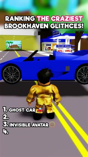 CRAZY BROOKHAVEN INVISIBLE GLITCHES! 🫥 #roblox #brookhaven