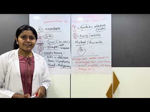 Examination Of Lymphnodes : Part 2 | description in histpry taking 