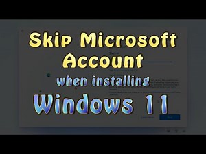 How to Skip or bypass Microsoft Account login when installing the Windows 11