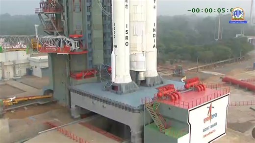 ISRO launches the LVM3-M6/BlueBird Block-2 mission, successfully deploying the BlueBird Block-2 communication satellite of AST SpaceMobile into low Earth orbit from Sriharikota. #ISRO #LVM3M6 #BlueBirdBlock2 #NSIL #Mission #Launch #BlueBird #Satellite #Space #India | All India Radio News