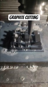 graphite electrode cutting in VMC controller haas tool 4endmill semi finish #vmcwork #machine