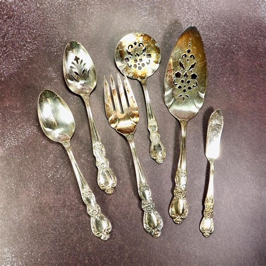 1847 Rogers Bros IS “heritage” Silver Plate Flatware Lot Pierced Serving Pieces - Etsy