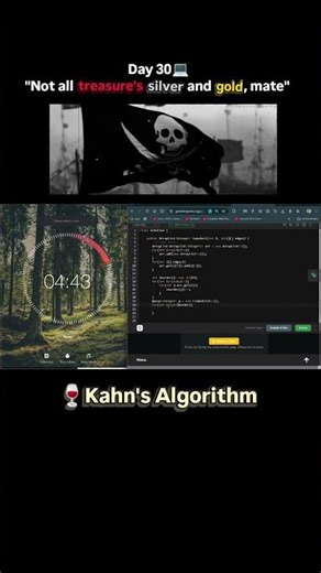 Day 30 – TopoSort / Kahn’s Algorithm.#graph #leetcode #datastructures #algorithms #codinginterview