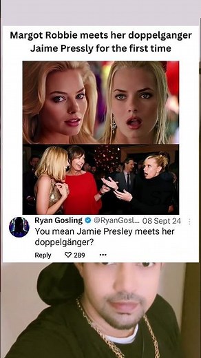 Margot Robbie meets her doppelganger Jaime Pressly