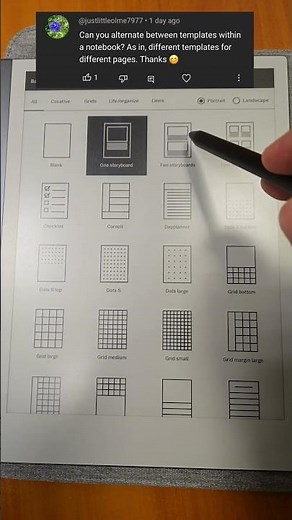 Remarkable 2 Tip No.13 Multiple templates, one notebook #SmartSetup #RemarkableTips