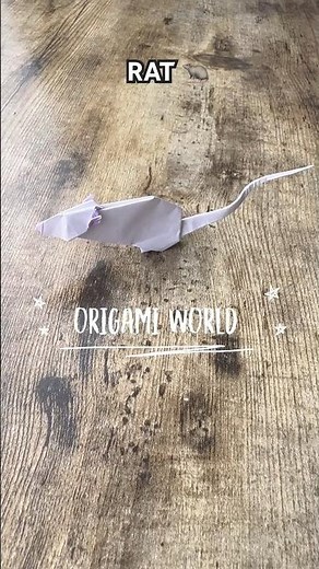 EASY ORIGAMI RAT TUTORIAL | HOW TO MAKE ORIGAMI RAT EASY TUTORIAL | DIY ORIGAMI MOUSE CRAFTING ART
