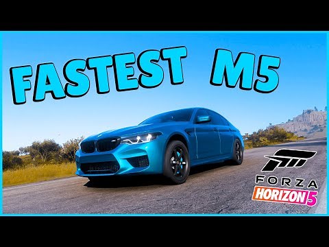 FORZA HORIZON 5 - FASTEST 2018 BMW M5 DRAG BUILD/TUNE - FH5