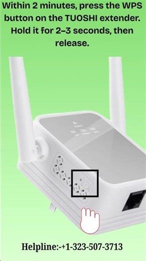 TUOSHI 1200Mbps WiFi Extender WPS Setup Step by Step