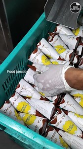 12K views · 130 reactions | Factory making of vanilla chocolate cone ice cream | Food Junction | Facebook