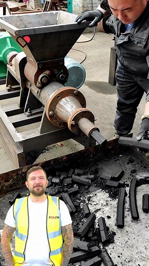 Charcoal powder shaping machine #fcnfm #fyp #charcoalmaker #charcoalextrudermachine #charcoalmachine #charcoalshapingmachine