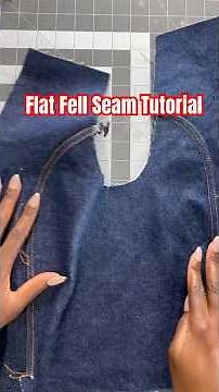 Flat fell seam tutorial #sewing #flatfellseam #sewingtutorial #sewingtips