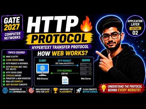 HTTP Protocol Explained 🔥 | HyperText Transfer Protocol | Application Layer | GATE 2027