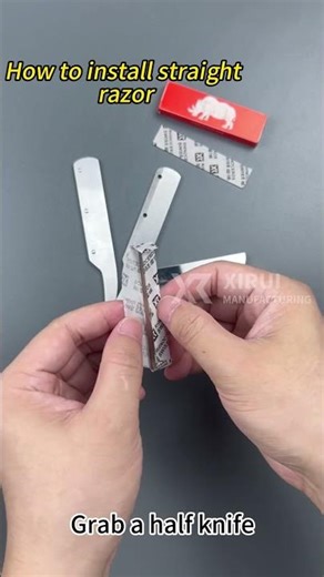 How to install a straight razor blade#shavingrazor #razor #blade #shave #singleedgerazor #grooming
