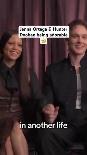 Jenna Ortega and Hunter Doohan being adorable 🥹