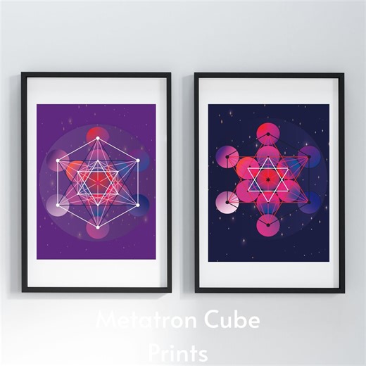 Metatron's Cube Art Print, Sacred Geometry (digital Download) - Etsy