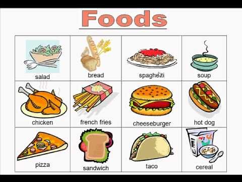 Foods (Bingo Game)