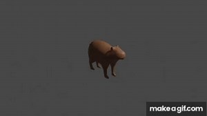 Capybara Spin on Make a GIF