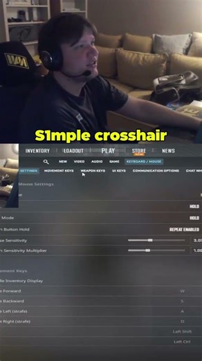 s1mple CS2 Crosshair (PRO Settings 👀)