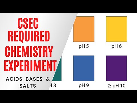 CXC CSEC Chemistry SBA | Acids, Bases & Salts | pH Determination | ChemwithKem