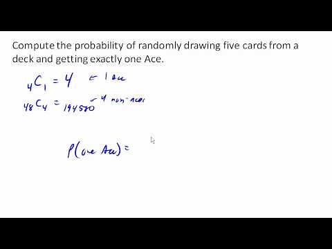 Probabilities using combinations: cards