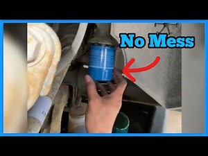 How to remove oil filter without a single spill of oil - no mess