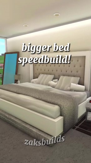 Custom Bed Building in Bloxburg | Zak's Builds