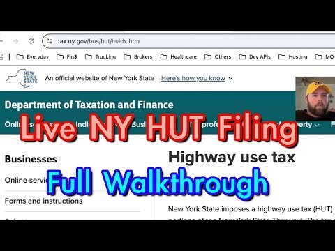 How to File New York HUT Highway Use Tax - Step by Step Tutorial for MC/DOT Authority (MT-903)