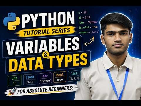 Python Tutorial for Beginners #1 | Variables & Data Types (2026)