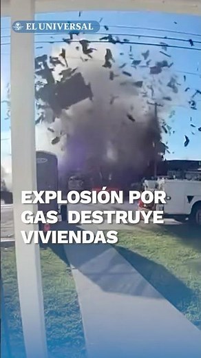 Fuga de gas hace volar el techo de una casa #shorts