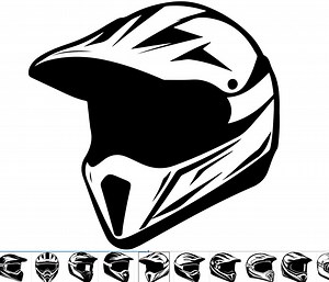 50 Detailed Motorcycle Helmet SVG Designs With Sport and Off-road Helmet Illustrations for Cricut and Digital Crafts - Etsy