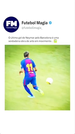 Futebol Magia | O último gol de Neymar pelo Barcelona aconteceu contra a Juventus, mas foi em um amistoso de pré-temporada, não em partida oficial de... | Instagram