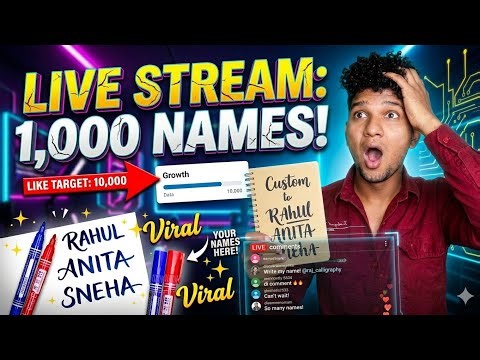 KYA AAP KA NAAM WRITE ✍️ KAR DIYA (Jaldi karo comment fast ) 2000 name's write ✍️ TARGET 🎯