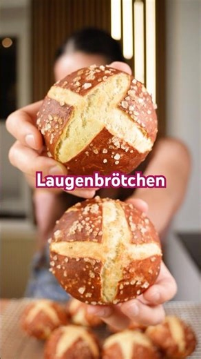 Laugenbrötchen wie vom Bäcker!? 😱 #laugenbrötchen #rezept #brot