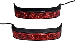 YHMTIVTU LED Saddlebag Tail Run Turn Brake Hazard Flowing Light Fit for Harley Touring Road King FLHR 2014-2019