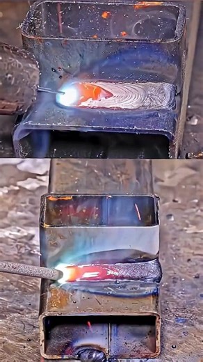 Correct techniques for semi-automatic welding and electrode welding #weldingcreativeandcrafts #welding #welder | Welding Creative & Crafts