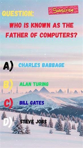 Who Is Known as the Father of Computers? 💻 #shorts