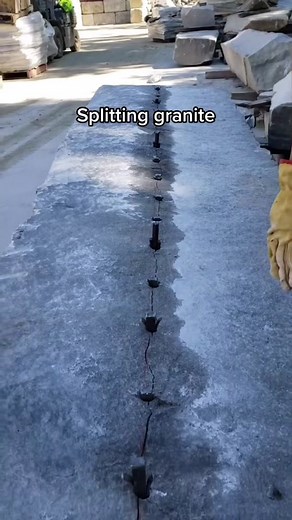 Hand Splitting Granite Stone: A Traditional Craft