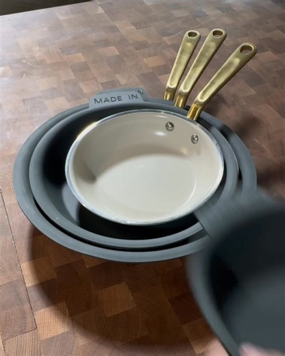 New Edition: CeramiClad™ Non Stick Frying Pan With Antique Brass Handles Upgrade your kitchen with CeramiClad™—pans crafted with unmatched American craftsmanship and made without harmful chemicals. ⭐️ Long-Lasting Non Stick: Designed with an industry-leading ceramic coating that outlasts other pans. ❤️ Safe for Your Family: Made without PFAS, PFOA, PTFE, BPA, Lead, or Cadmium for worry-free cooking. 🏆 Award-Winning Construction: Built with our 5-Ply Stainless Clad body for superior heat distrib