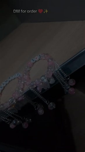 DM on WhatsApp (03275281898)♥️✨ #foryoupage #namebracelet #gajrabracelet #handmade #bracelet