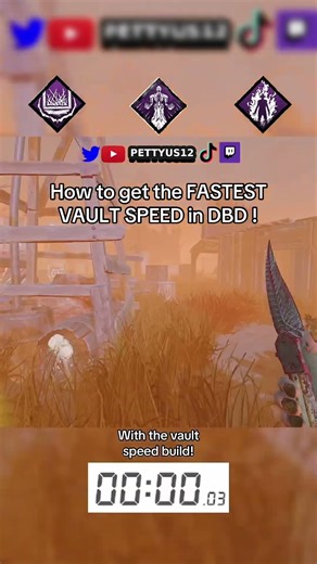 How to get the FASTEST VAULT SPEED in DBD #dbd #fyp #trending #tiktok #perks #vault #speed #deadby