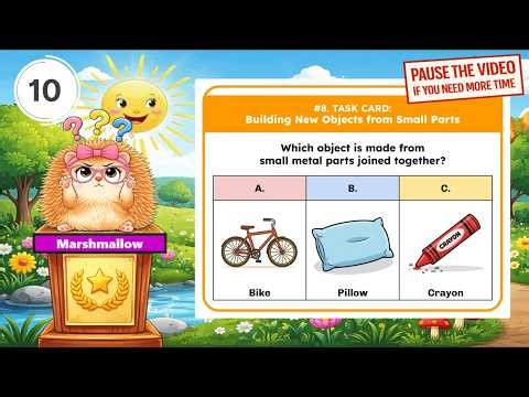 TEKS Science 2nd Grade - 2.6C: Building New Objects from Small Parts (Task Card)