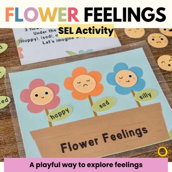 Spring Flower Feelings Emotion Activity, Preschool Social Emotional Learning