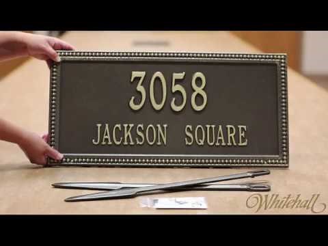 Whitehall Products Lawn Plaque Instructional Video